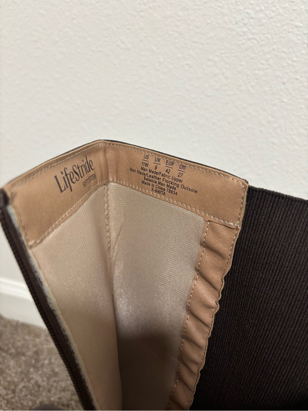 LifeStride Brown Knee High Riding Boots - Picture 7 of 7